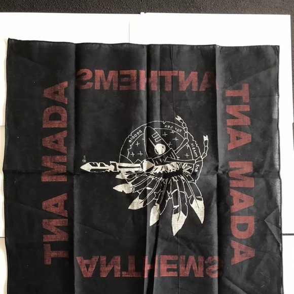 Rare NWOT Adam Ant Official 2017 Anthems Concert Tour Bandana - Picture 2 of 4